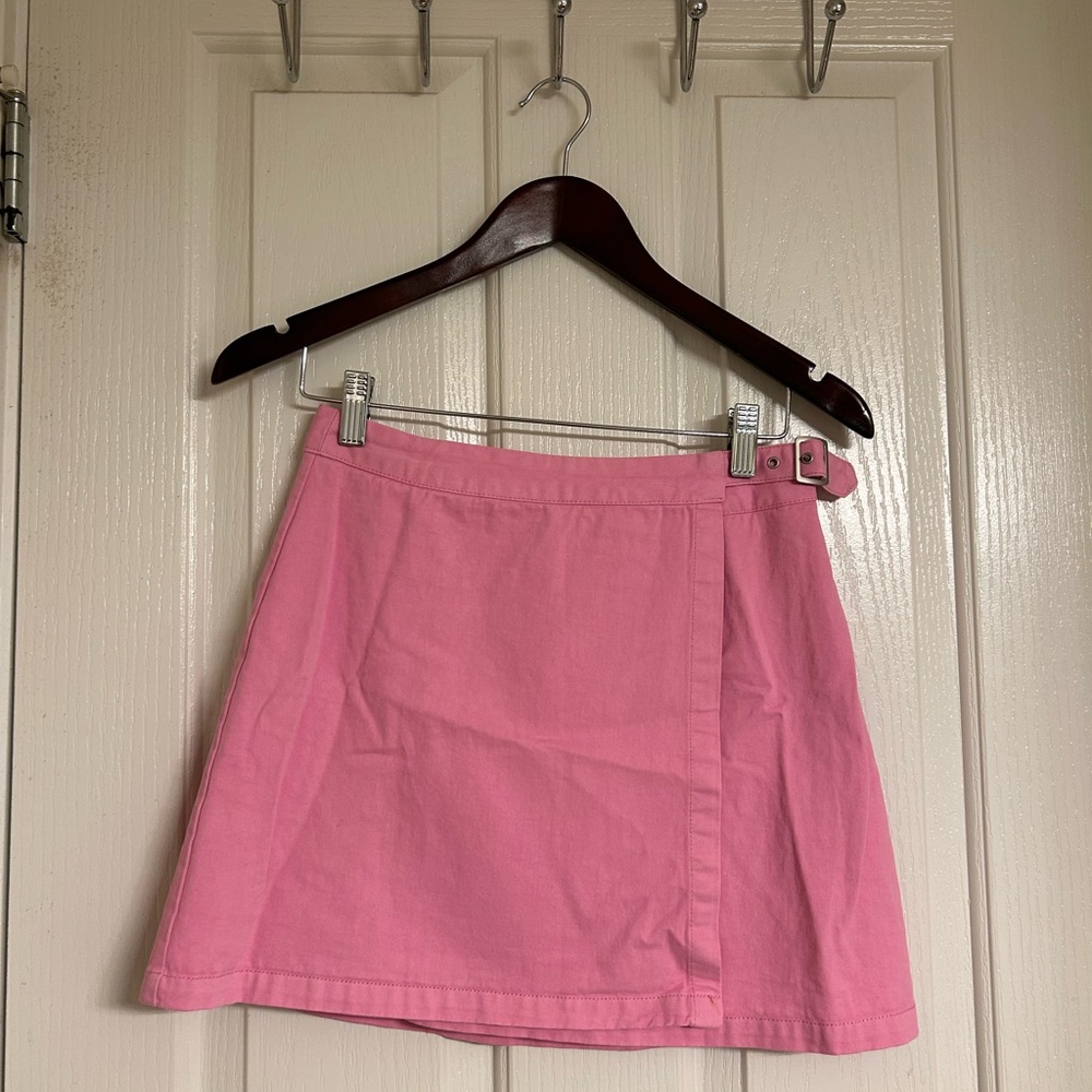 Brandy Melville Pink Mini Skirt